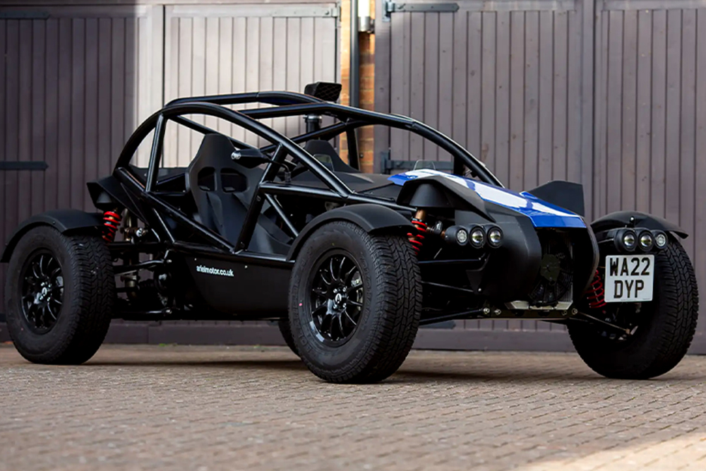 Ariel Nomad with exposed tubular spaceframe built for track and off road driving